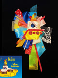 Handmade Yellow Submarine Themed Corsage Brooch