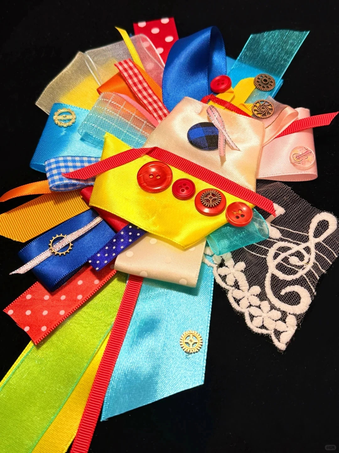 Handmade Yellow Submarine Themed Corsage Brooch