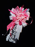 Music Note Lace Handmade Pearl Corsage Pin