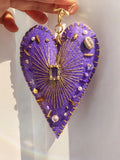 Handmade Luxury Tone Felt Heart Charm for Backpacks & Daily Handbags
