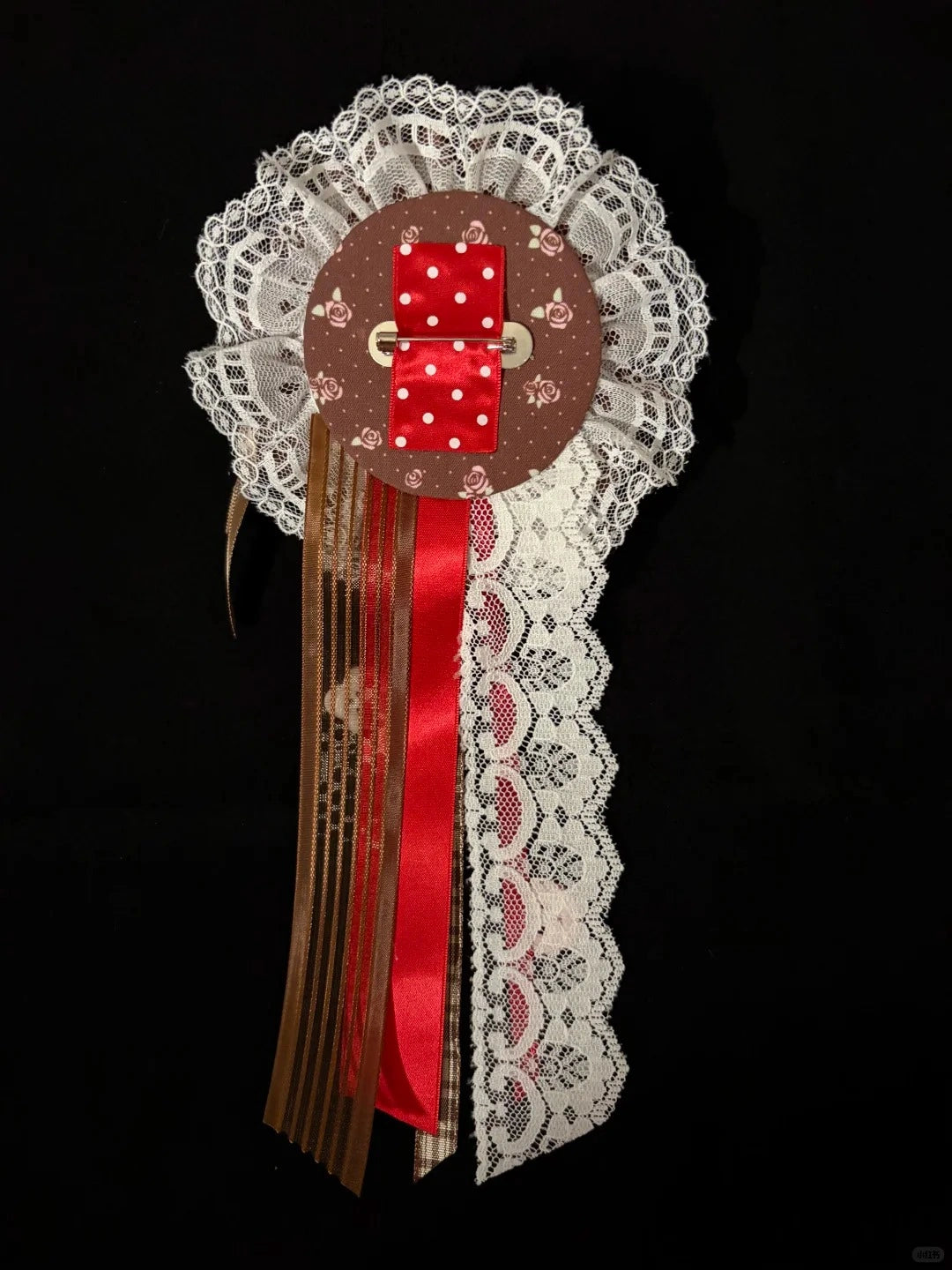 Cocoa Cherry Themed Handcrafted Lolita Dress Brooch