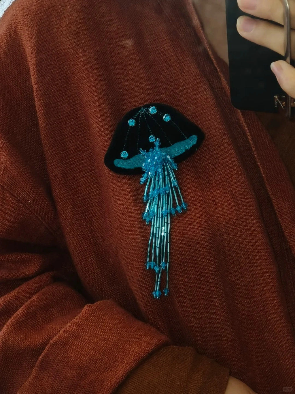 Jellyfish Handmade Ocean Style Corsage Brooch