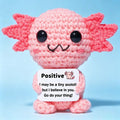 Handmade Crochet Positive Plush Toys with Message Card
